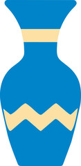 simple vase illustration The shape of the vase is symmetrical and classic.