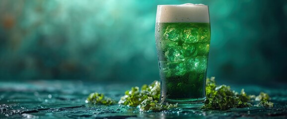 Man Party Glasses Green Beer, HD, Background Wallpaper, Desktop Wallpaper