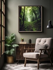 Timeless Mediterranean Coasts: Forest Wall Art featuring Coastal Trees amidst a Beachside Forest