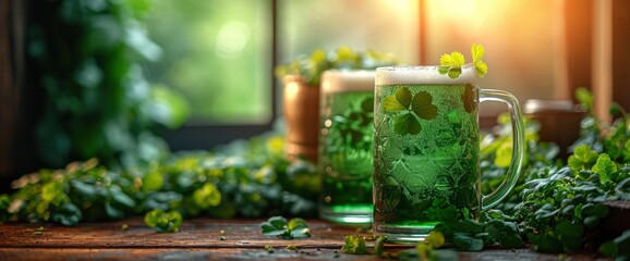 Mugs Green Beer St Patricks Day, HD, Background Wallpaper, Desktop Wallpaper