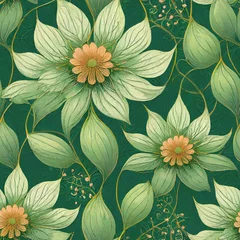 Möbelaufkleber seamless floral pattern © ilolab