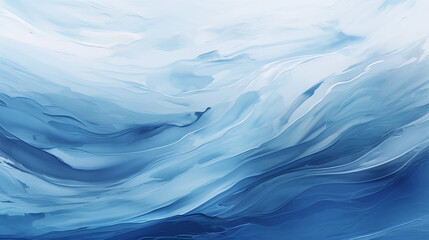 Abstract Background Highlighting a Cool Color Palette of Blues and Whites