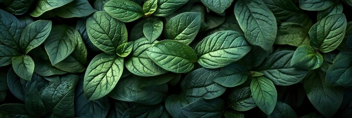  Dark Layout Made Green Leaves Flat, Banner Image For Website, Background, Desktop Wallpaper