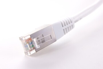 white lan Cable
