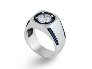 Silver Diamond Ring