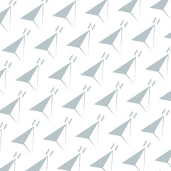 North direction compass seamless pattern isolated on white