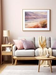 Watercolor Coastal Landscapes: Plateau Seashore Art Print & Stunning Artwork