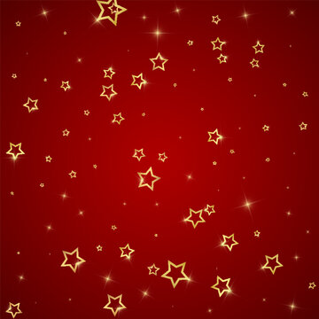 Christmas spirit. Scattered falling stars.
