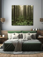 Whispering Pine Forests: Rustic Nature Wall Art and Artwork