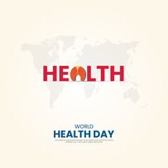 World Health Day. Health day creative design for social medai post.