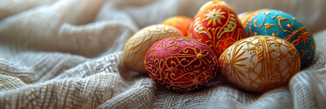  Perfect Easter Eggs Hand Made, Banner Image For Website, Background, Desktop Wallpaper