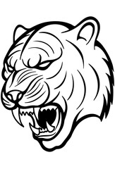 tiger head illustration