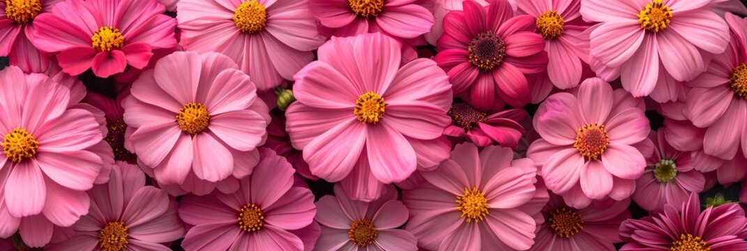  Pink Flowers Garden, Banner Image For Website, Background, Desktop Wallpaper