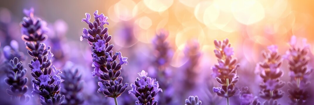  Spring Lavender Flowers Under Sunlight Lilac, Banner Image For Website, Background, Desktop Wallpaper