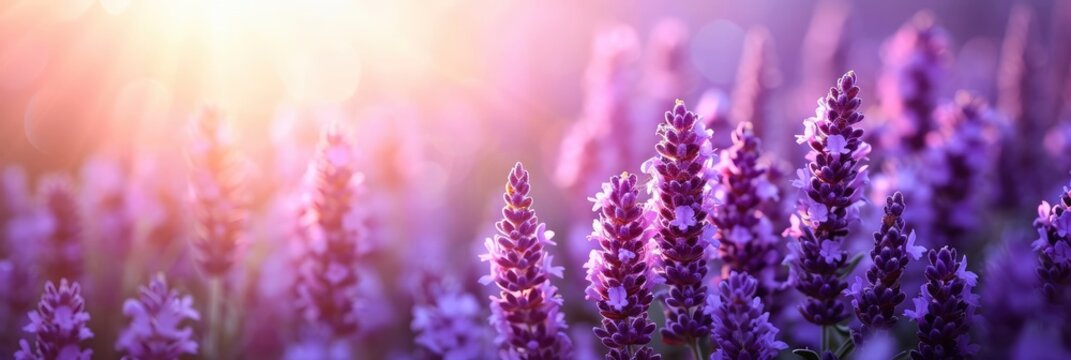  Spring Lavender Flowers Under Sunlight Lilac, Banner Image For Website, Background, Desktop Wallpaper