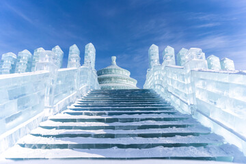 Harbin International Ice and Snow Sculpture Festival is an annual winter festival that takes place in Harbin, China. It is the world largest ice and snow festival.
