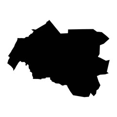 Louga Region map, administrative division of Senegal. Vector illustration.