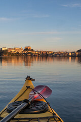 Capodimonte in kayak, lago di Bolsena