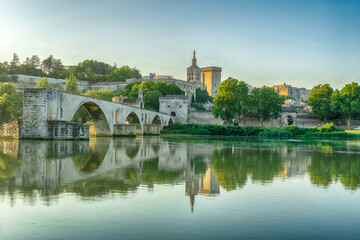 Saint Benezet bridge, Avignon, France - obrazy, fototapety, plakaty