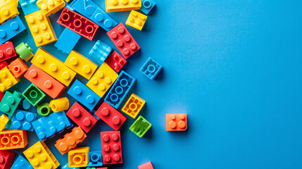 Colorful toy building blocks