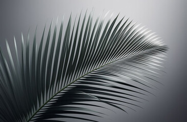 Palm tree on a gray background.