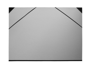 Artist cardboard leaflet portfolio on a white background