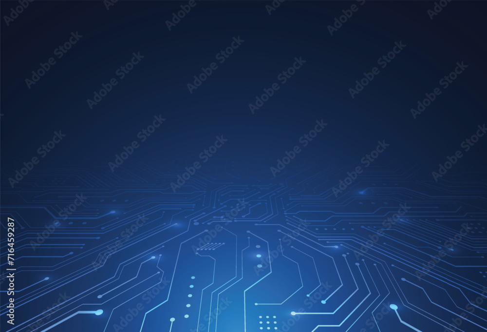 Poster abstract background with technology circuit board texture. electronic motherboard illustration. comm