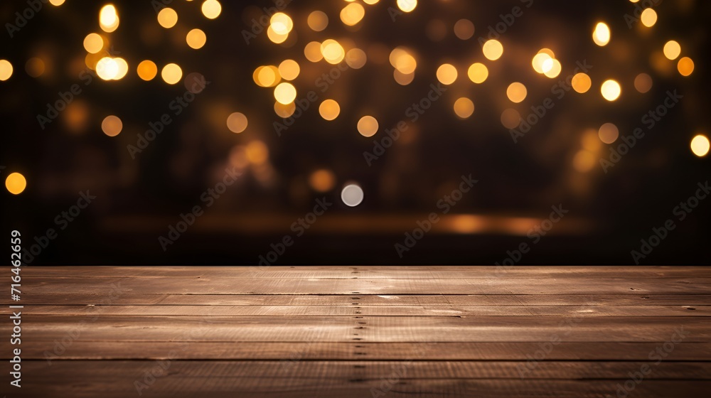Poster empty wooden background without bokeh effect for product display , empty wooden background, bokeh ef