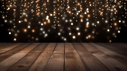 Empty wooden background without Bokeh effect for product display , Empty wooden background, Bokeh effect, product display