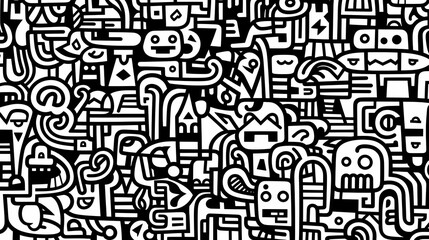 Cute graffiti art abstract background poster web page PPT, art background