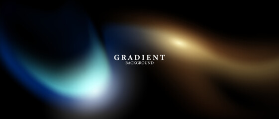 Retro blur gradient background with grain texture. Vector illustration