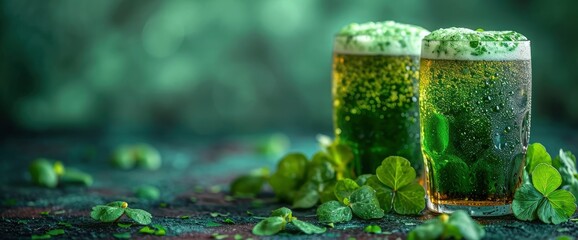 St Patricks Day Holiday Green Beer, HD, Background Wallpaper, Desktop Wallpaper