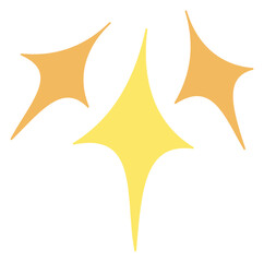 Handdrawn Stars Retro Sticker