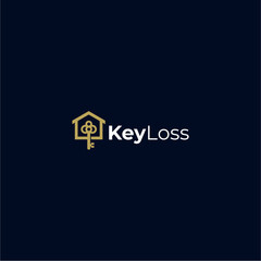 key house logo design or house vector or key vector
