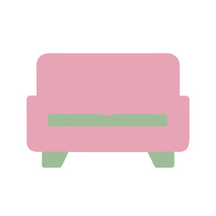 The illustration shows a simple sofa design.