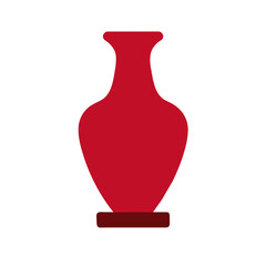 simple vase illustration The shape of the vase is symmetrical and classic.