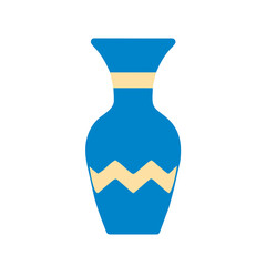 simple vase illustration The shape of the vase is symmetrical and classic.