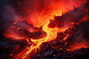 Fototapeta premium fire in the fireplace