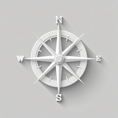 Simple Compass vector icon