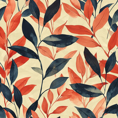 Obraz premium seamless pattern with leaves