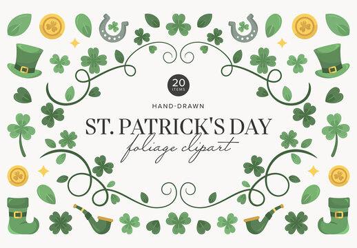 St. Patrick's Day Foliage Graphic Pack