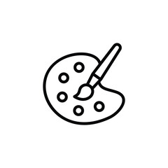 paint brush icon vector