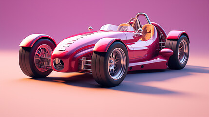 car sport 3d illustration. generative ai