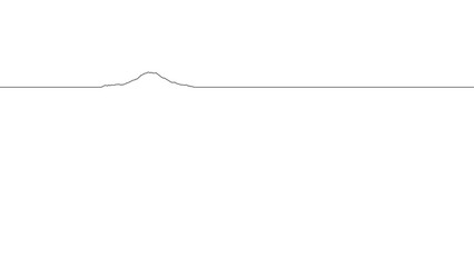 Mount Ranier Minimalist Single Line Mountain Vector