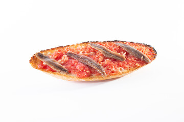 tostada anchoas y tomate