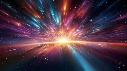 Naklejka premium Glowing road speed lines, neon speed abstract background