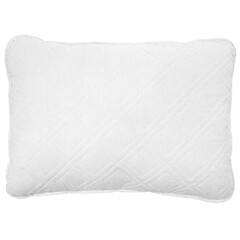 Comfortable white pillow isolated on white background