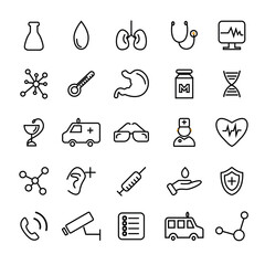 health healthcare hospital concept icon set web icons collection