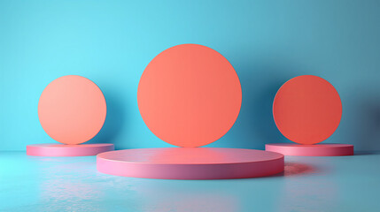 Colorful geometric background or banner design for  event invitation, sale and promotion campaign. Pastel tones.