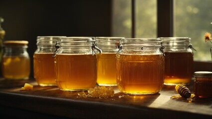 honey in jar